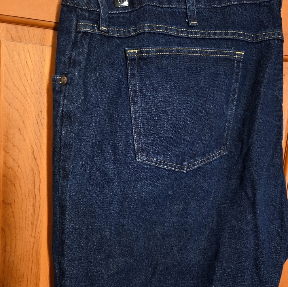 Wrangler five star premium relaxed fit big & tall jeans 50x32 nwt - Picture 4 of 5